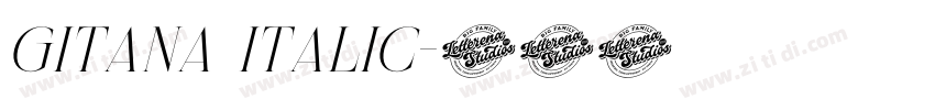 Gitana Italic字体转换 Gitana Italic字体转换